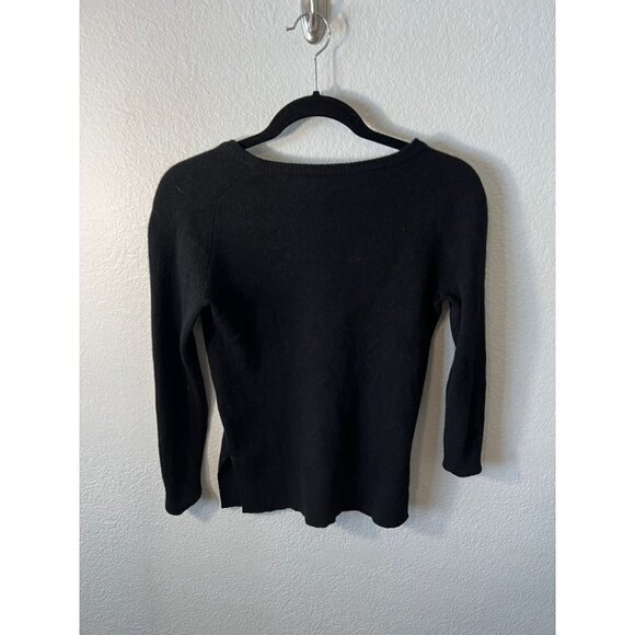 Halogen Cashmere black sweater with defect size xs - Picture 3 of 4